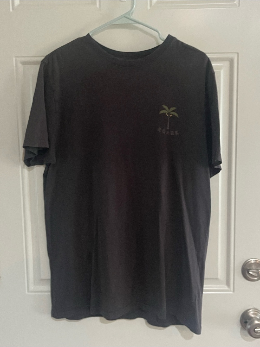 Roark Dark Gray Short-Sleeve Tee with Palm Crest